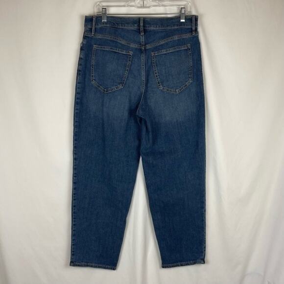 Banana Republic Factory Distressed Straight Leg  Mom High Rise Jeans Size 30 - Picture 4 of 11